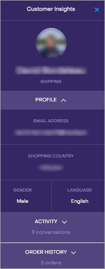 An example showing customer insights.