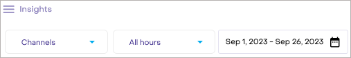 Filters at the top of the Heyday Inbox.